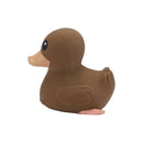 HEVEA Kawan Mini Rubber Duck - 100% Natural Rubber Baby Bath Toy - Eco Friendly, Perfect for Playing, Teething, and Bathing - Mold Free Bath Toys - Choco Latte by TinyTreasures Baby Boutique