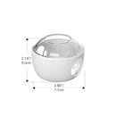 SAFELON 4 Pcs Transparent Safety Door Knob Covers for Toddler, Childproof Door Locks, Easy to Install (Clear-White) by TinyTreasures Baby Boutique