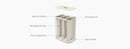 Joseph Joseph Tota Trio 90 liter/23.8 gallon Laundry Hamper Separation Basket with lid, 3 Removable Washing Bags with Handles- Ecru by CozyNest Decor