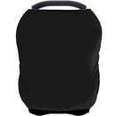 Car Seat Covers for Babies - Multi- use Nursing Carseat Canopy, Breastfeeding Covers, Baby Shower Gifts for Boys and Girls (Pure Black) by TinyTreasures Baby Boutique