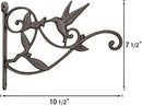 Mkono Hanging Plant Bracket Hook Iron Decorative Plant Hanger for Flower Basket Bird Feeder Wind Chime Lanterns, 2 Pack by GreenHaven Gardens