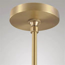 Modern Raindrop Pendant Lights, Pendant Lights for Kitchen Island, Brass Rod Dining Room Light Fixture， Clear Solid Raindrop Chandelier, Chandelier for Living Room Hallway, Including Bulb by CozyNest Decor