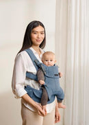 BabyBjörn Baby Carrier Harmony, Woven mélange, Blue | 3-in-1 Ergonomic Baby Carrier; Newborn, Facing-in, Outward-Facing, and Back Carrying Positions Supported (7-40 lbs), Newborn to Toddler by TinyTreasures Baby Boutique