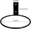 6 Pack 5in Flower Pot Holder Ring Wall Mounted Metal Planter Hooks Hangers Wall Bracket Wall Planter Hook (6, 5") by GreenHaven Gardens