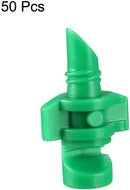 uxcell Micro Sprayer Fan Jet, 180 Degree Refraction Atomized Dripper Hydroponic Garden Irrigation, 50 Pcs (Green) by GreenHaven Gardens