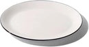 Made In Cookware - Serving Platter - White With Black Rim - Porcelain - Crafted in England by CozyNest Decor
