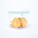 BopTop (4pc Set) Airtight Food Storage Container – Mechanical Silicone Seal Canister - BPA-Free Stackable - 1.3Qt/2.1Qt/2.8Qt/3.5Qt by TinyTreasures Baby Boutique