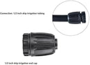1/2 inch Drip Irrigation Fittings End Caps For (0.52" ID x 0.65" OD) 16mm Drip Irrigation Tubing Connectors End Plugs-10 Pack by GreenHaven Gardens