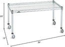 Omega Products Corporation 12" Deep x 36" Wide x 20" High Chrome Mobile Dunnage Rack by CozyNest Decor