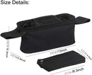 Universal Stroller Organizer with Insulated Cup Holder, Detachable Phone Bag, Shoulder Strap – Fits All Stroller Types, Keeps Drinks Hot/Cold (Black) by TinyTreasures Baby Boutique