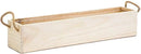 Wooden Planter Box, Rustic Barn Wood/Whitewash with Plastic Liner l Garden Decor l Restaurant and Wedding Decorations l Table Centerpiece (20x4 w Handle Set of 2, Rose Wood) by GreenHaven Gardens