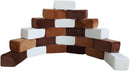 Wonder Space Plush Foam Blocks - Nursery Building & Stacking Toys for Toddlers Boys & Girls, Soft Smooth Velvet Cover, Early Education Gross Motor Skills & Brain Development (24 Bricks, Nougat) by TinyTreasures Baby Boutique