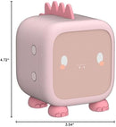Alarm Clock Kids Dinosaur Alarm Clocks Girls Pink Digital Alarm Clock for Kids Girl Children with Night Light by TinyTreasures Baby Boutique
