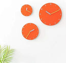 Stephanie Imports Modern Minimalist Orange & Yellow Wall Clock by CozyNest Decor
