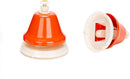 Desk Bells for Kids - 8 Note Colorful Metal Handbells Set with Handle - Educational Teaching and Learning Instruments - Musical Toys for Toddlers Children by TinyTreasures Baby Boutique