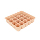 Baby Food Storage Silicone Cubes with Clip-On Lid Freezer Tray Baby Food Soups Purees Ice Easy and Safe Design Made in Korea (20 Sand Beige) by TinyTreasures Baby Boutique