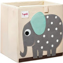 3 Sprouts Toy Storage Organizer: Toy Box Cube Organizer for Playroom, Nursery - Foldable Storage Bin - Elephant by TinyTreasures Baby Boutique
