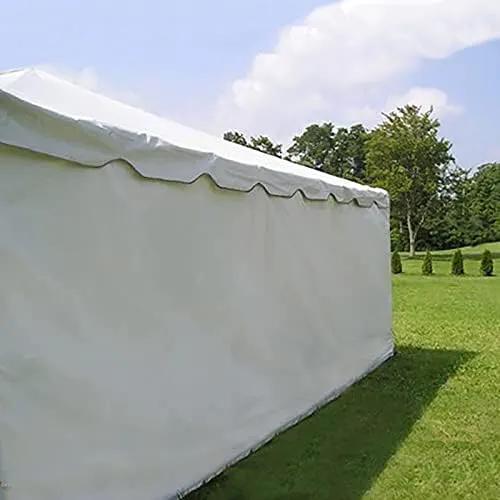 20' x 40' Economy Sidewall Kit for Canopy Tent, Complete Set of (6) White 20' Side Walls for 7' Foot Height Party Frame and Outdoor Canopy Pole Tents, Tent Not Included, photo 8 of 9