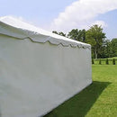 10' x 20' Economy Sidewall Kit for Canopy Tent, Complete Set of (2) White 10' and (2) 20' Side Walls for 7' Foot Height Party Frame and Outdoor Pole Tents, Tent Not Included by GreenHaven Gardens
