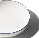 Made In Cookware - Serving Bowl - White With Navy Rim - Porcelain - Crafted in England by CozyNest Decor