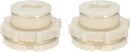 2" Female ABS Bulkhead Fitting, Plastic Water Tank Connector Adapter Fitting with Plugs for Outdoor rain Barrel Garden Hose Adapter Spigot kit Water Tank Gallon Drain Bucket(Set of 2) by GreenHaven Gardens