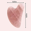 Mount Lai Rose Quartz Gua Sha Facial Tool – The Stone of Graceful Radiance – 100% Genuine Rose Quartz Stone Face Sculpting Tool for Lymphatic Drainage, Puffiness Reduction & Graceful Beauty by CozyNest Decor