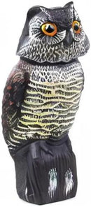 Owl Decoys to Scare Birds Away with Rotating Head,Natural Enemy Bird Deterrent Realistic Eyes & Waterproof Shape Fake Owl Scarecrow Bird Control by GreenHaven Gardens