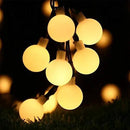 Globe Ball Fairy Lights, 50 LEDs 23ft/7M Solar Led Globe String Lights Waterproof with Two Lighting Modes for Garden Outdoor Party Christmas Decoration (Warm White) by GreenHaven Gardens