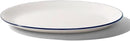 Made In Cookware - Serving Platter - White With Navy Rim- Porcelain England by CozyNest Decor