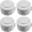 Kisangel Child Safety Door Knob Covers 4pcs Baby Door Handle Cover Child Door Knob Protectors for Easy Installation and Reusable Design,White Pp by TinyTreasures Baby Boutique