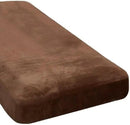 H.VERSAILTEX Velvet Stretch Individual Chaise Cover Sectional Couch Covers for L Shaped Sofa Both Left/Right Furniture Protector Seat Cushion Sofa Cover (1 Piece Chaise Cover, Caramel) by CozyNest Decor