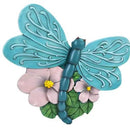NAT & Jules Animal Character Shaped Dimensional Indoor Outdoor 11 inch Cast Resin Decorative Garden Stepping Stone, Patio, Walkway Sculpture Yard Art, Teal Blue Dragonfly by CozyNest Decor