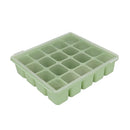 Baby Food Storage Silicone Cubes with Clip-On Lid Freezer Tray Baby Food Soups Purees Ice Easy and Safe Design Made in Korea (20 Celadon Green) by TinyTreasures Baby Boutique