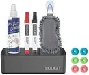 LOUKin Magnetic and Adhesive Marker Holder, Dry Erase Accessory Tray Set (Includes 1 Eraser, 1 Cleaner, 2 Dry Erase Markers and 6 Magnets), Ideal for Office, School or Home Use. by CozyNest Decor