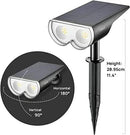 Linkind Solar Lights Outdoor Waterproof IP67, StarRay Dusk-to-Dawn Outdoor Solar Lights, 3 Lighting Modes Solar Spot Lights Outdoor for Garden, Yard, Landscape (Warm White, 4 Pack) by CozyNest Decor