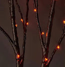 LITBLOOM Halloween Tree Branch Lights 32IN 100 Orange LED with Timer, Lighted Black Twig Branches with Fairy Lights for Halloween Decoration Indoor Outdoor by CozyNest Decor