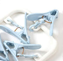 Clothes Drying Racks 2 Pack Small Folding Portable Underwear Hangers with Clips Socks 12 Clips 360° Rotatable Hook for Drying Towels Bras Baby Clothes Gloves Plast by TinyTreasures Baby Boutique