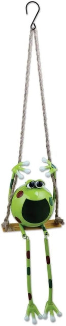Sunset Vista Designs MF063 Swinging Froggy Hanging Buddy, Solar Powered Light by GreenHaven Gardens