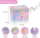 Jewelkeeper Unicorn Musical Jewelry Box for Girls - Cotton Candy Unicorn Design Music Box with 2 Pullout Drawers to Store Earrings, Necklace and Bracelets, Plays The Beautiful Dreamer Tune by TinyTreasures Baby Boutique