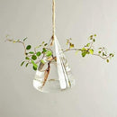 Glass Hanging Planters Indoor Outdoor Plant Pots Water Plant Containers Flower Pots Glass Terrariums Wall Vases 3 Pieces by GreenHaven Gardens
