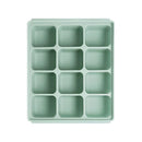 Baby Food Storage Silicone Cubes with Clip-On Lid Freezer Tray Baby Food Soups Purees Ice Easy and Safe Design Made in Korea (12 Ocean Blue) by TinyTreasures Baby Boutique
