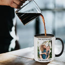 Personalized Coffee Cup with Photo, Logo or Text - Custom Both Sides Printed Mug for Him & Her - Unique Customized Gifts with Names - White/Blue by TinyTreasures Baby Boutique