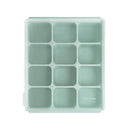 Baby Food Storage Silicone Cubes with Clip-On Lid Freezer Tray Baby Food Soups Purees Ice Easy and Safe Design Made in Korea (12 Ocean Blue) by TinyTreasures Baby Boutique