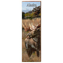 Alaskan Moose Wooden Sign | Wall Art Print on Real Wood