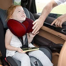 INFANZIA Kids Chin Supporting Travel Neck Pillow, Helps Support Head and Neck, Comfortably Designed for Head, Neck, and Chin Support - Gifts for Toddler/Child/Kids, Red by TinyTreasures Baby Boutique
