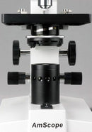 AmScope B100-3M Digital Compound Binocular Microscope, 40X-1000X Magnification, Brightfield, Tungsten Illumination, Abbe Condenser, Plain Stage, Includes 3MP Camera with Reduction Lens and Software by TinyTreasures Baby Boutique