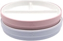 Elk and Friends Kids 6.7” Porcelain Divided Plates with Silicone Sleeves | Suitable for Babies/Kids/Toddlers | Microwave & Dishwasher Safe | Non Slip | Snack Dishes by TinyTreasures Baby Boutique