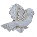 NAT & Jules Animal Character Shaped Dimensional Indoor Outdoor 11 inch Cast Resin Decorative Garden Stepping Stone, Patio, Walkway Sculpture Yard Art, Stone Grey Bluebird by CozyNest Decor