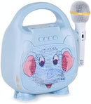 Singimals Kids Karaoke Speaker with Microphone - Unleash Your Child's Inner Superstar, Bluetooth v5.1, 12H Playtime, 5W Speaker, Multicolor LED Lighting, Elliot The Elephant by TinyTreasures Baby Boutique