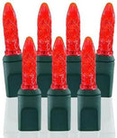Pro Christmas M5 LED Holiday Lights - 100 Bulbs, 33.3ft - Professional Grade Indoor Outdoor Diamond Cut Sparkle Light Strings for Home Decorations and Christmas Trees - Red by GreenHaven Gardens